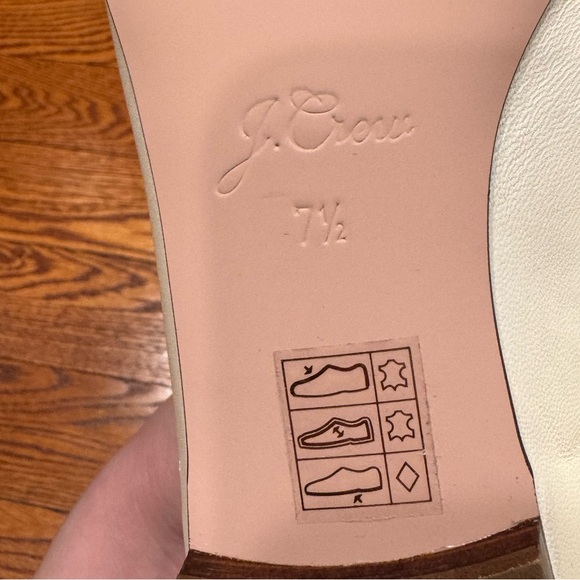 J Crew Kiki ballet flats navy cream cap toe size 7.5 NWOB - Picture 7 of 9